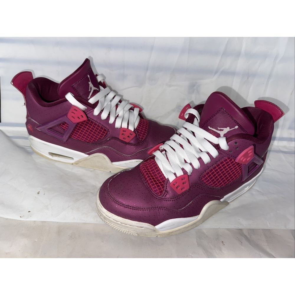 Size 7Y Jordan 4 Valentine's Day 'For The Love Of The Game' Youth Shoes